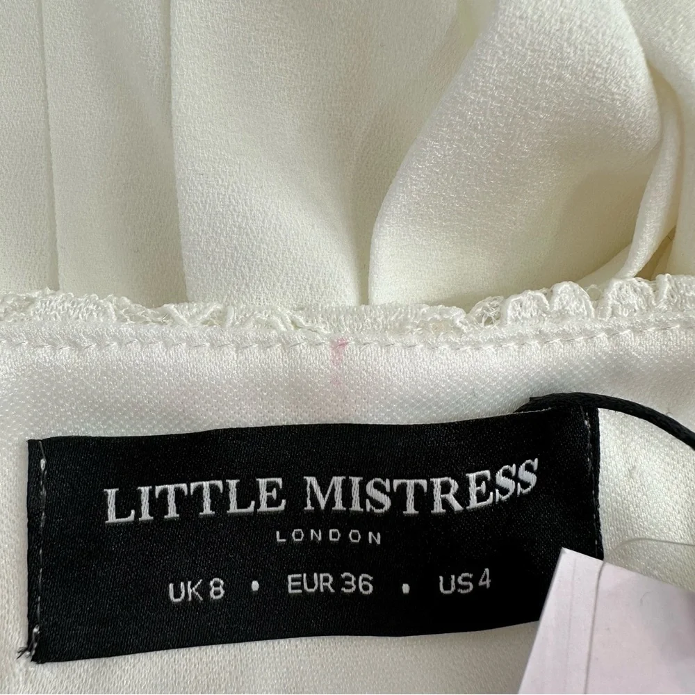 Little Mistress Lacing Down the Aisle Midaxi Dress size US 4 Long Sleeves Modest - Picture 13 of 16